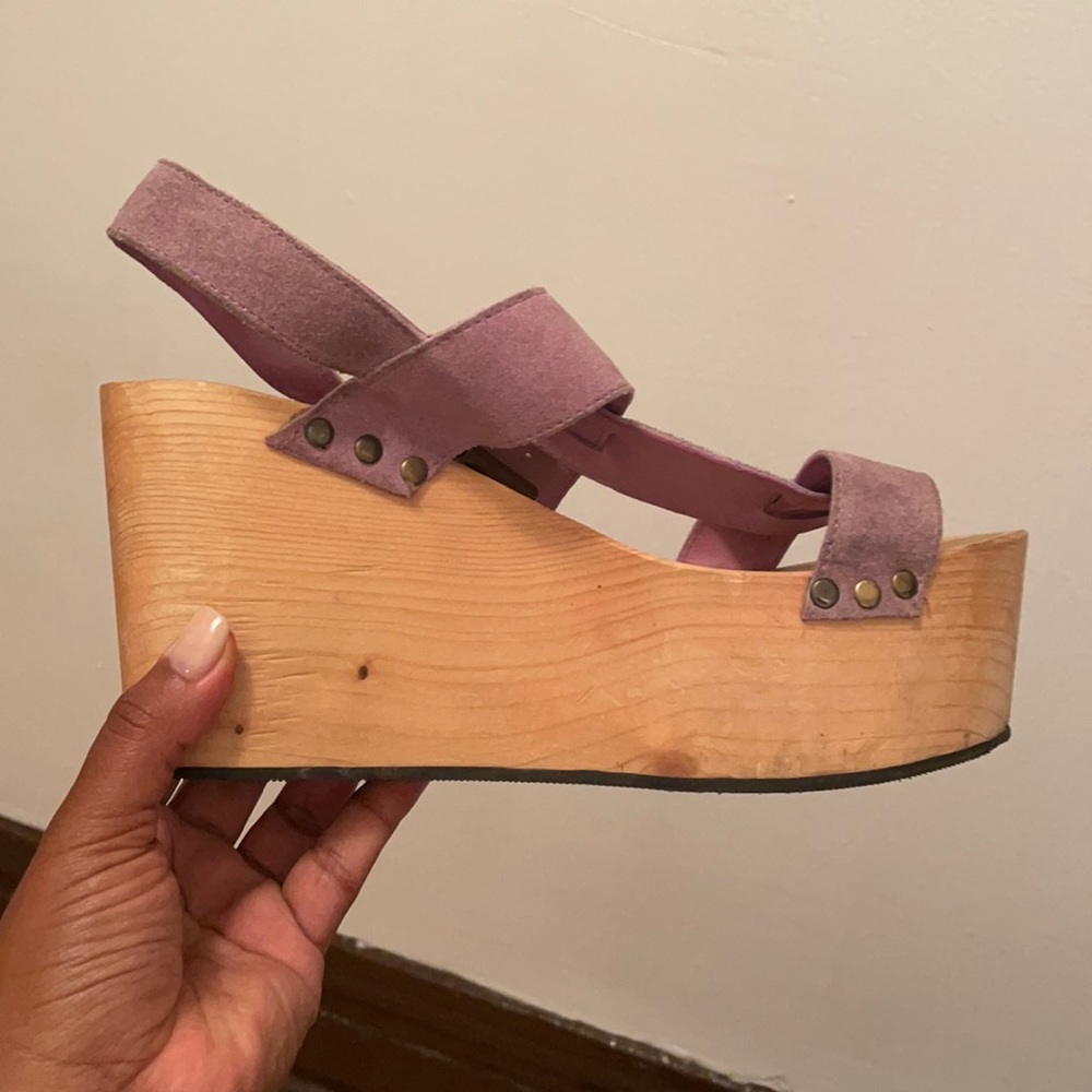 Ecote wooden platform sandals